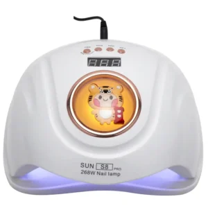 دستگاه لاک خشککن سان مدل S8 Pro با نمایشگر دیجیتال و طراحی سفید– نمای جلو